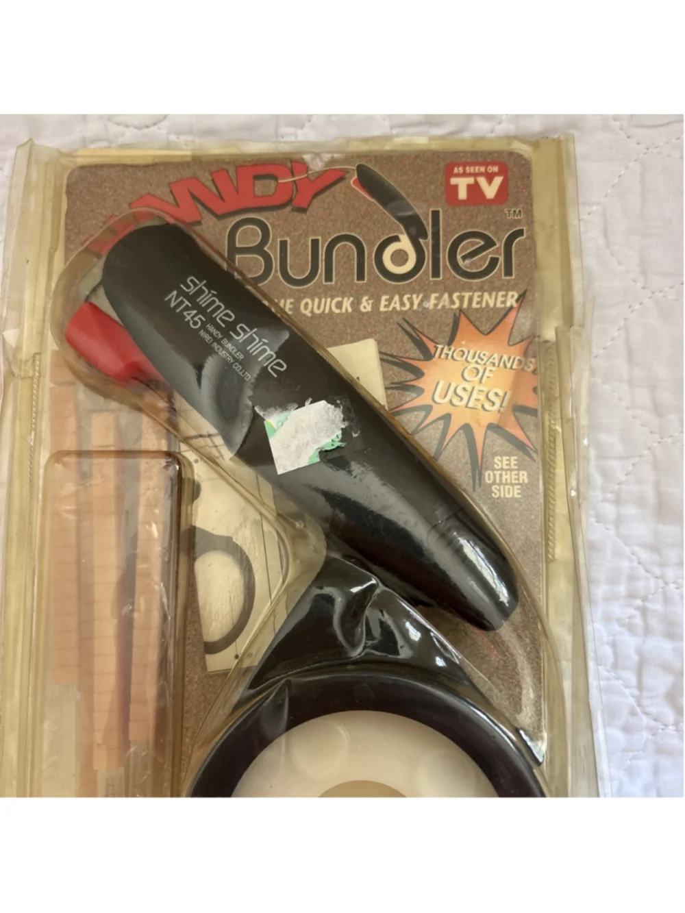 A Used Handy Bundler Still In Packaging Thousands Of Uses Seen On TV